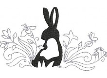 Stickdatei - Bunnies in the garden 8